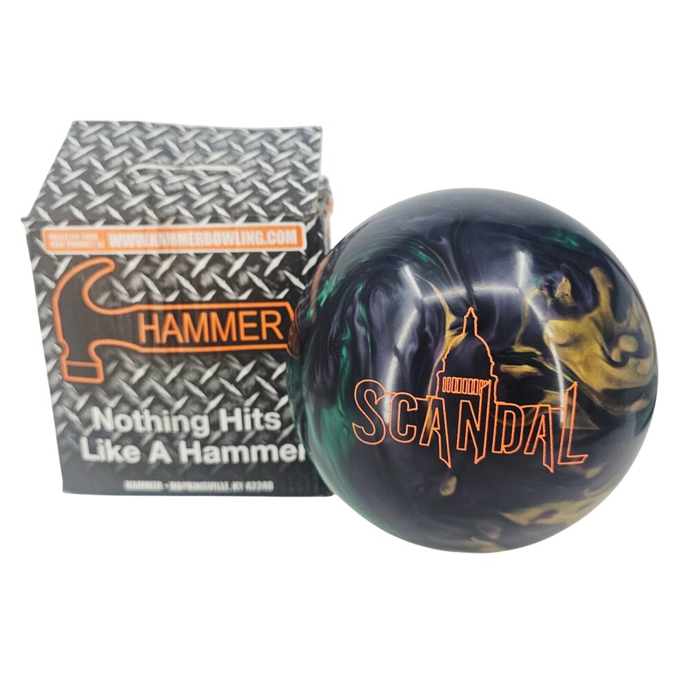 Rare Hammer Scandal Pearl 16 lb Bowling Ball Green Smoke Gold NEW Undrilled